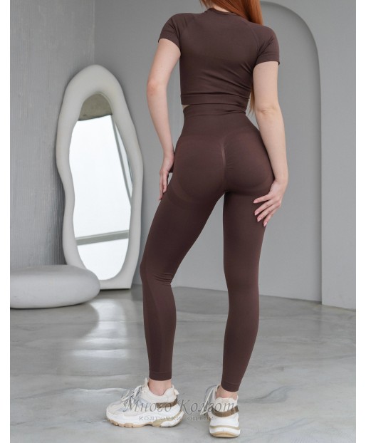 Безшовні жіночий фітнес комплект Crop T-shirt + Leggings 30